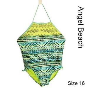 Girls 1 piece 16 Swimsuit Swimwear Angel Beach Clearance